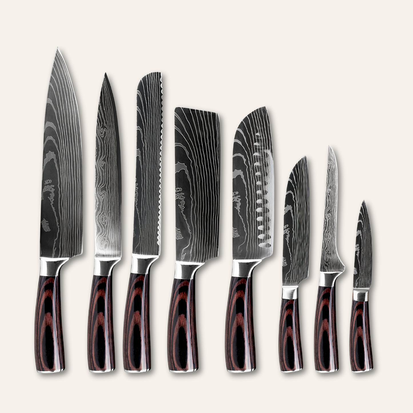 Bonsai Damascus Steel Knives