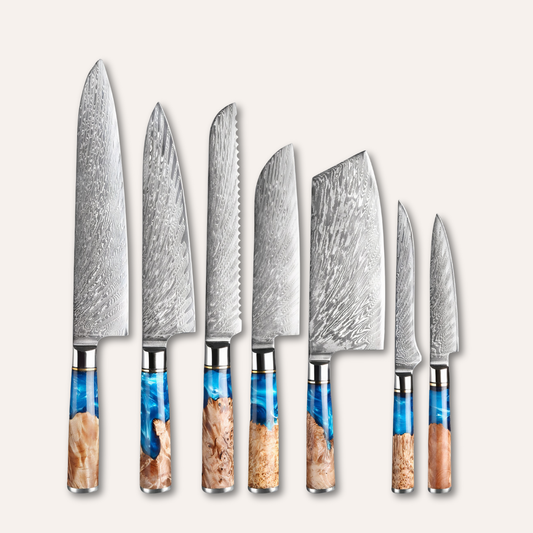 Tsunami Damascus Steel Knives